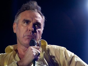 Durante show em São Paulo, cantor Morrissey critica príncipe Harry.  (Foto: Caio Kenji/G1)