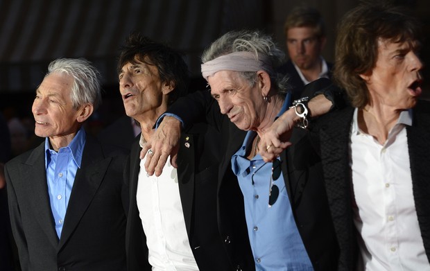 Rolling Stones: Charlie Watts, Ronnie Wood, Keith Richards e Mick Jagger (Foto: Agncia Reuters)