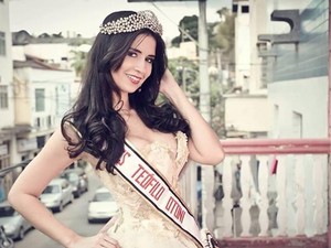 Vanessa Carvalho foi eleita a Miss Teófilo Otoni 2013 e vai disputar o Miss Mundo Minas Gerais em Patos de Minas. (Foto: Diego Souza/G1)