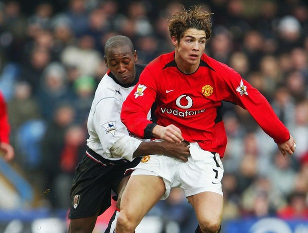 Cristiano ronaldo manchester united luis boa morte fulham 2004 (Foto: Agência Getty Images)