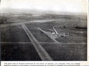 Aeroporto de Viracopos na década de 60 (Foto: Biblioteca municipal/ Acervo MIS Campinas)