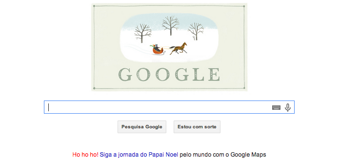 Doodle de Boas Festas ganha cartão de Natal do Google (Foto: Divulgação/Google) Doodle de Boas Festas ganha cartão de Natal do Google (Foto: Divulgação/Google)