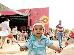 Matheus, de 1 anos, vai participar da festa à beira da Lagoa Rodrigo de Freitas (Foto: Alexandre Durão/G1)