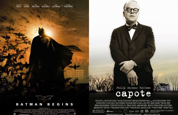 Batman Begins e Capote (Foto: Divulgação)