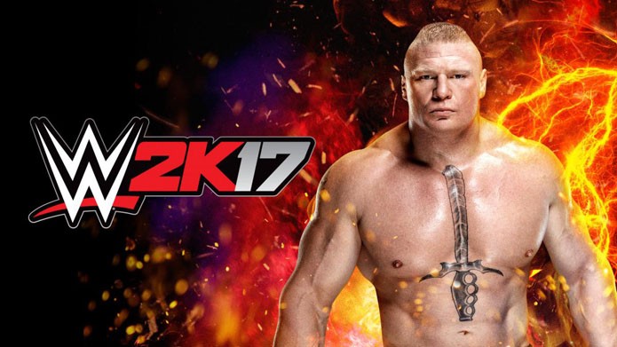 Crie um lutador com o seu rosto para lutar contra Brock Lesnar em WWE 2K17 (Foto: Divulgação/2K Games)