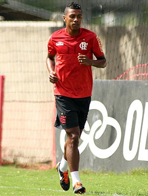 Kleberson treino Flamengo (Foto: Maurício Val / Vipcomm)