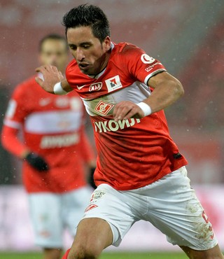  Lucas Barrios atuando pelo de Spartak Moscou (Foto: Getty)