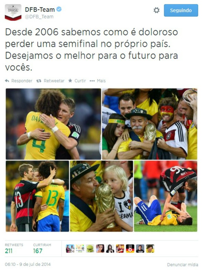 alemanha brasil twitter (Foto: Reprodução / Twitter)