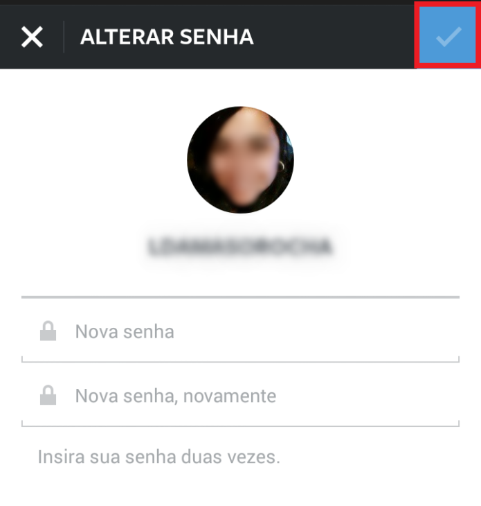 Redefinindo a senha do Instagram por meio do Facebook (Foto: Reprodução/Lívia Dâmaso)