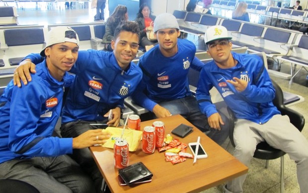 Leandrinho, Giva, Willian José e Gabriel (Foto: Fernando Prandi)