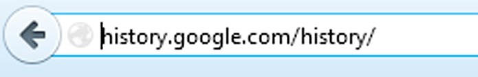 Endereço para acesso ao histórico de buscas no Google (Foto: Reprodução/Lívia Dâmaso)