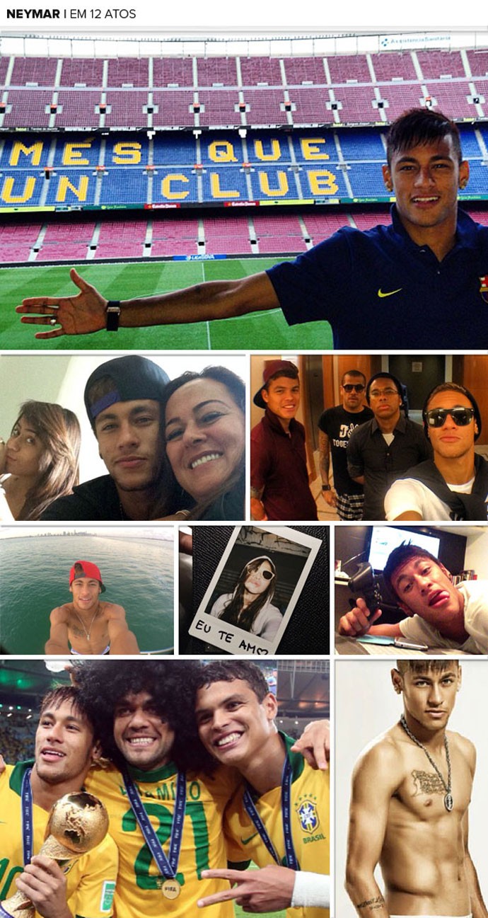 Mosaico Neymar 690px (Foto: instagram)