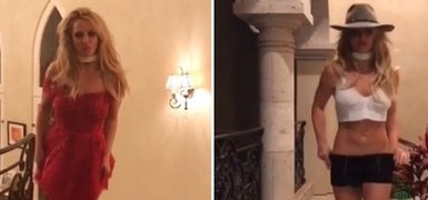 Britney Spears transforma a própria casa em passarela (Reprodução/Instagram)