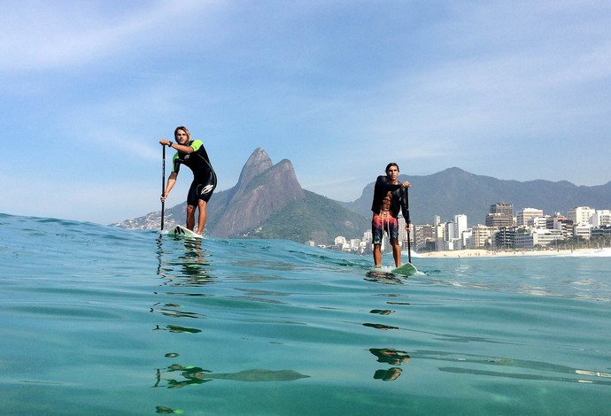 StandUp Paddle Caio Vaz e Ian Vaz (Foto: Alexandre Durão)