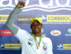 Matheus Santana Mundial junior de Natação (Foto: Satiro Sodré / CBDA)