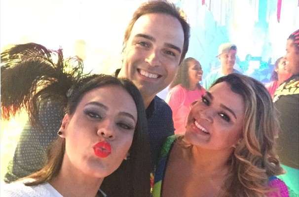 Letícia Lima caiu no samba no 'Fantástico' deste domingo (31) (Foto: Globo/Divulgação)