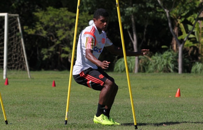 Márcio Araújo no treino do Flamengo desta terça-feira (Foto: Gilvan de Souza / Flamengo)
