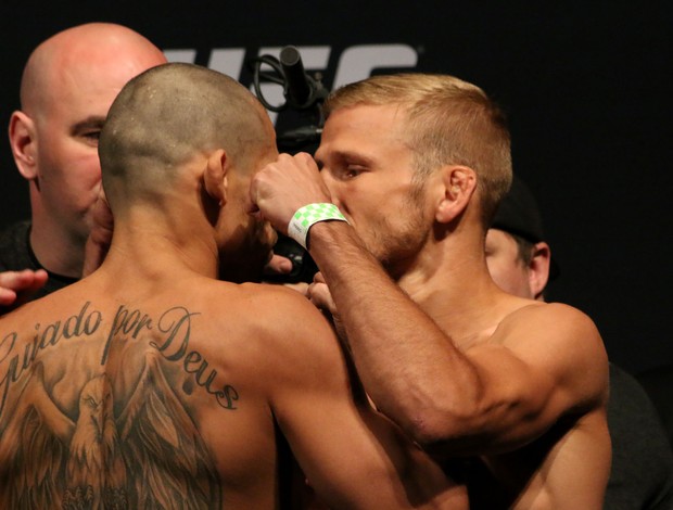 Renan Barão x TJ Dillashaw Pesagem UFC 173 (Foto: Evelyn Rodrigues)