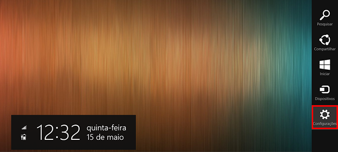 Acesse as configurações gerais a partir do menu lateral (Foto: Reprodução/Paulo Alves)
