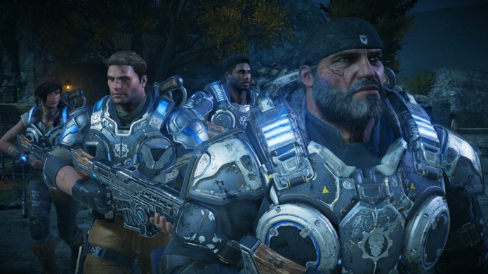 Veja como os gráficos de Gears of War 4 ficaram no Xbox One em comparação à versão PC no Windows 10 (Foto: Reprodução/Hardcore Gamer)