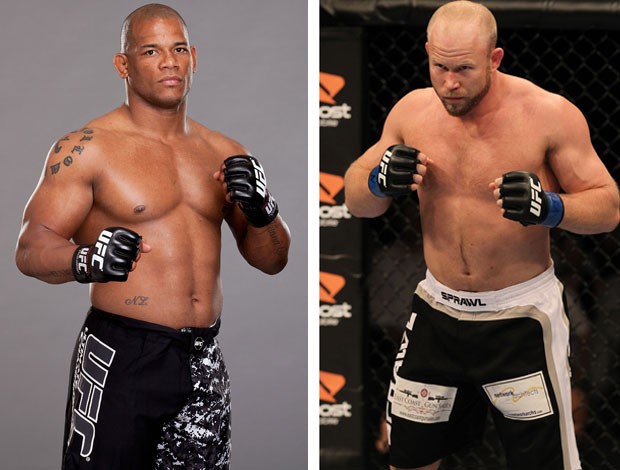 MONTAGEM - UFC HECTOR LOMBARD E TIM BOETSCH (Foto: Agência Getty Images)