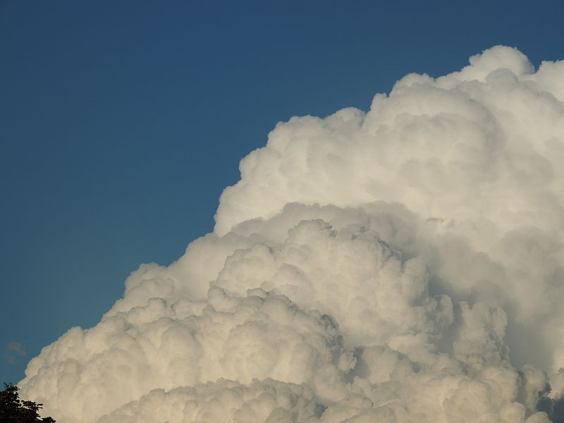 Nuvem do tipo cumulus (Foto: BCR95/Wikimedia Commons)