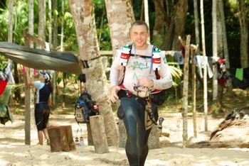 Mauro na edição da Jungle Marathon do ano passado (Foto: Arquivo)