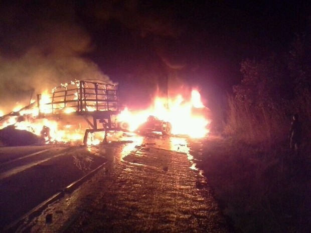 Acidente aconteceu na BR-153 entre as cidades de Gurupi e Aliança do Tocantins (Foto: Divulgação)