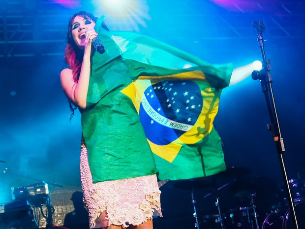 Dulce Maria em show em São Paulo (Foto: Manuela Scarpa/ Foto Rio News)