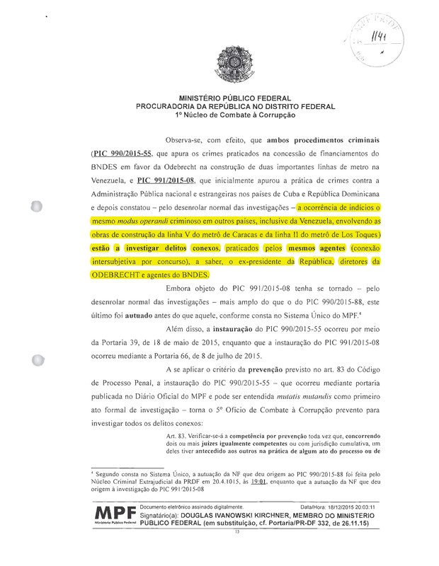 Ministério Público - Lula - Odebrecht 2 (Foto: Reprodução) Ministério Público - Lula - Odebrecht 2 (Foto: Reprodução)