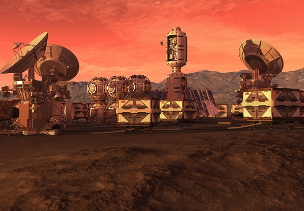 Colônia em Marte (Foto: Thinkstock)