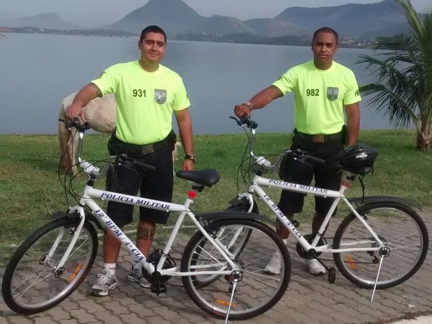 Bicicletas doadas à PM de Maricá (Foto: PM/Divulgação)