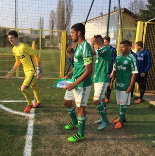 Sub-20 do Verdão faz gol de bicicleta e empata amistoso com Inter de Milão