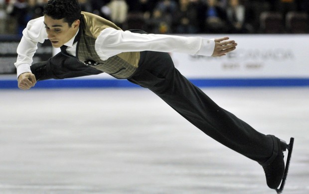 patinação no gelo Javier Fernandez no Grand Prix de Ontario (Foto: Reuters)