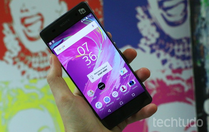 Xperia XA tem visual premium (Foto: Luciana Maline/TechTudo) Xperia XA tem visual premium (Foto: Luciana Maline/TechTudo)