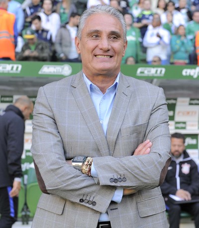 Tite Palmeiras X Corinthians (Foto: Marcos Ribolli)