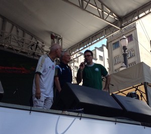 Palmeiras inicia semana do seu aniversário com festa na Praça da Sé