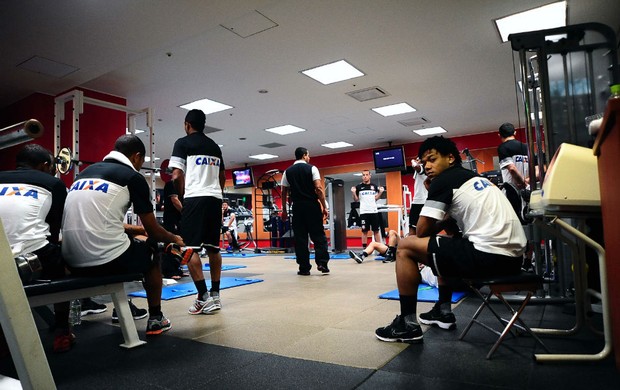 Corinthians treino no hotel (Foto: Marcos Ribolli / Globoesporte.com)