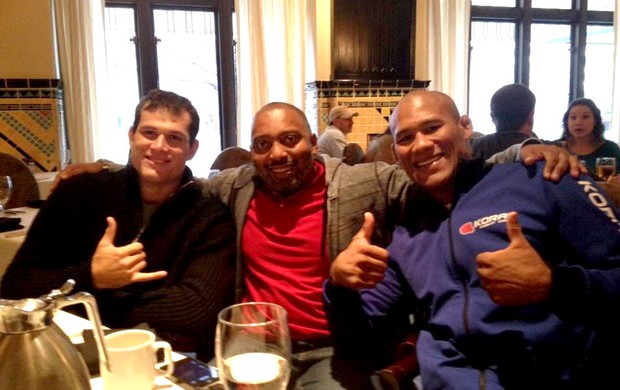 Roger Gracie, Josuel Distak e Ronaldo Jacaré (Foto: Reprodução / Twitter)