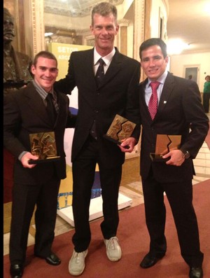Zanetti, Scheidt e Kitadaim, Prêmio Brasil Olímpico  (Foto: Reprodução / Facebook)
