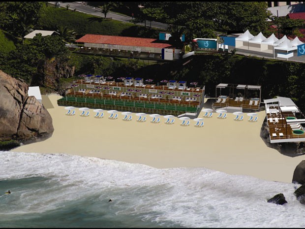 Projeto de clube VIP que funcionará dentro do Forte de Copacabana  (Foto: (Divulgação))