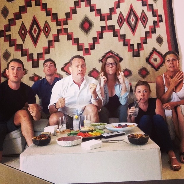 Tom Hanks com a família (Foto: Instagram / Reprodução)