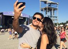 Confira selfies feitas durante o festival (Cauê Fabiano/G1)