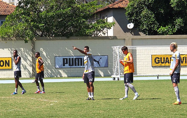 jogadores no treino do Botafogo (Foto: Thales Soares / Globoesporte.com)