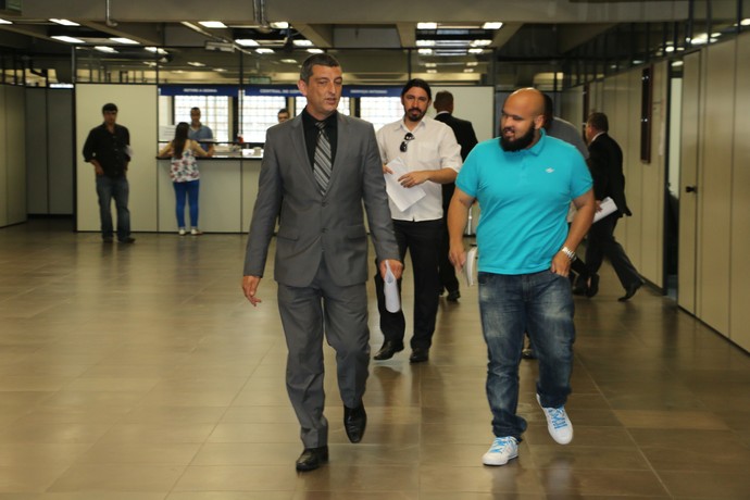 Caso aranha racismo audiência MP torcedor gremio (Foto: Lucas Rizzatti/GloboEsporte.com)