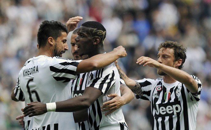 Khedira e Pogba, Juventus x Palermo (Foto: Reuters / Giorgio Perottino)