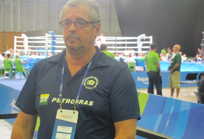 Mauro Silva, presidente CBBoxe, evento-teste, boxe (Foto: Matheus Tibúrcio)