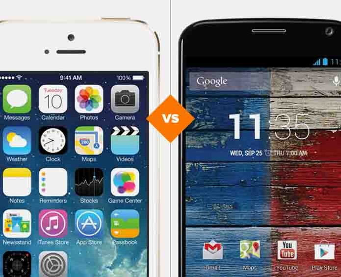 iPhone 5S e Moto X (Foto: Arte/TechTudo) iPhone 5S e Moto X (Foto: Arte/TechTudo)
