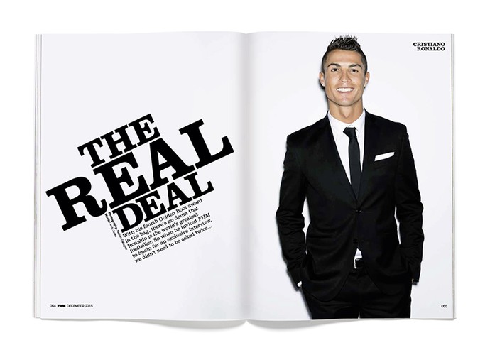 Cristiano Ronaldo posa para revista FHM (Foto: Reprodução)
