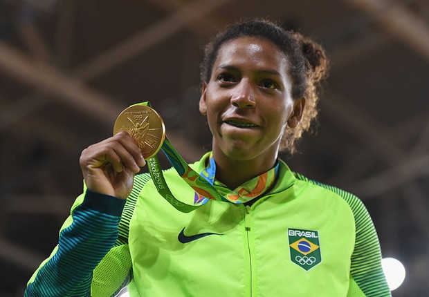 A judoca Rafaela Silva, medalha de ouro no Rio 2016 (Foto: David Ramos/Getty Images)